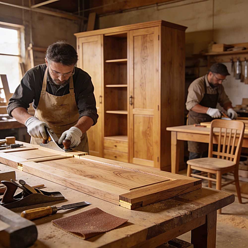 operai_Murativo-in-laboratorio-artigianale-che-lavorano - Murativo Decorazioni blank